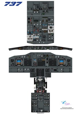 B737NG Cockpit Poster