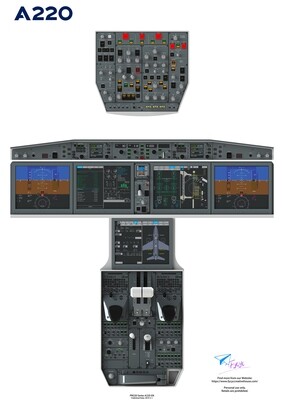 Airbus220/CS100 Digital Cockpit