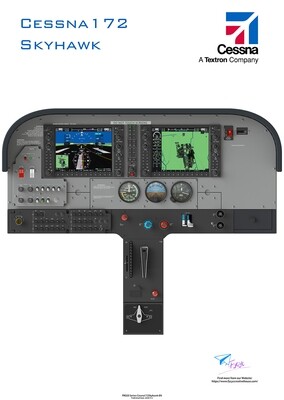 Cessna172-Skyhawk(G1000)-Digital Poster