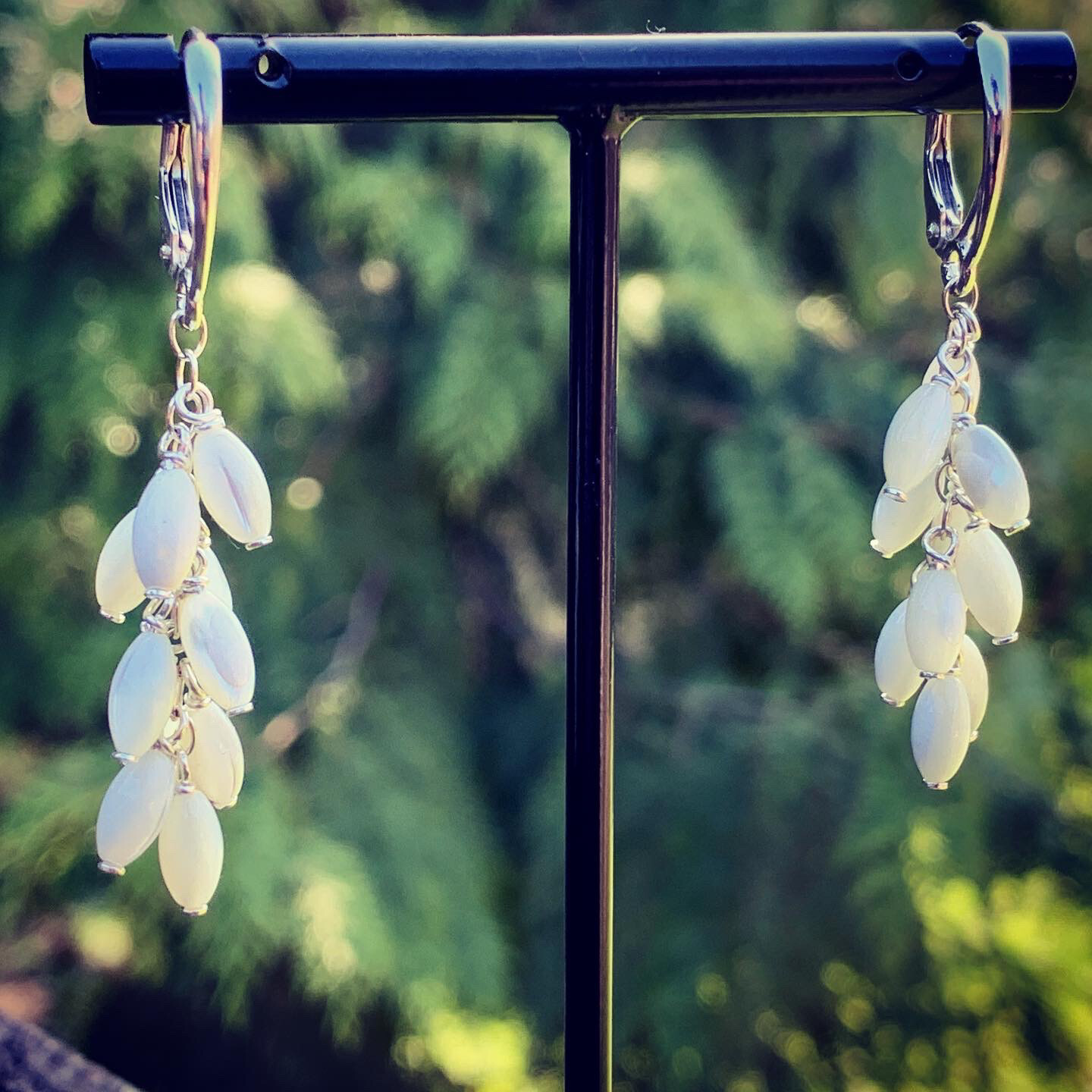 White Mother Of Pearl earrings