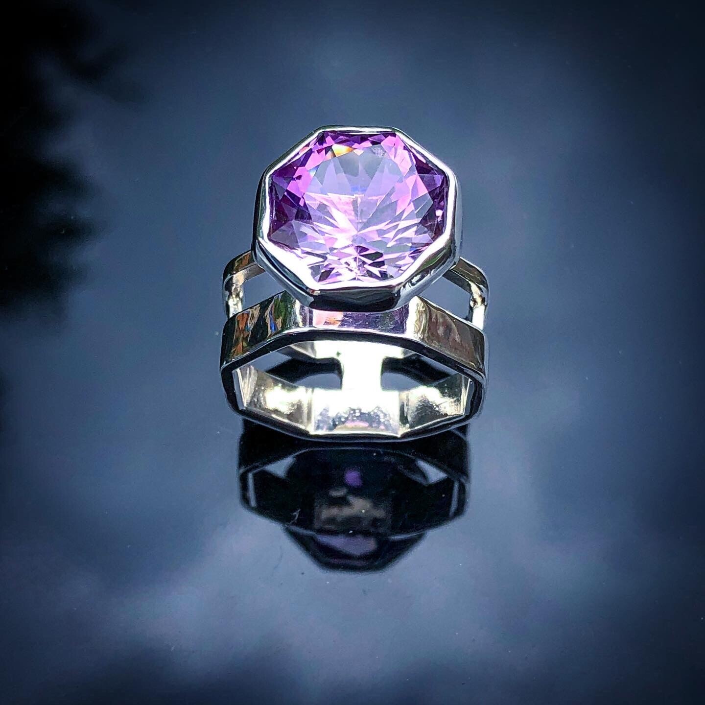 6.8 cts. Amethyst Ring Size 7