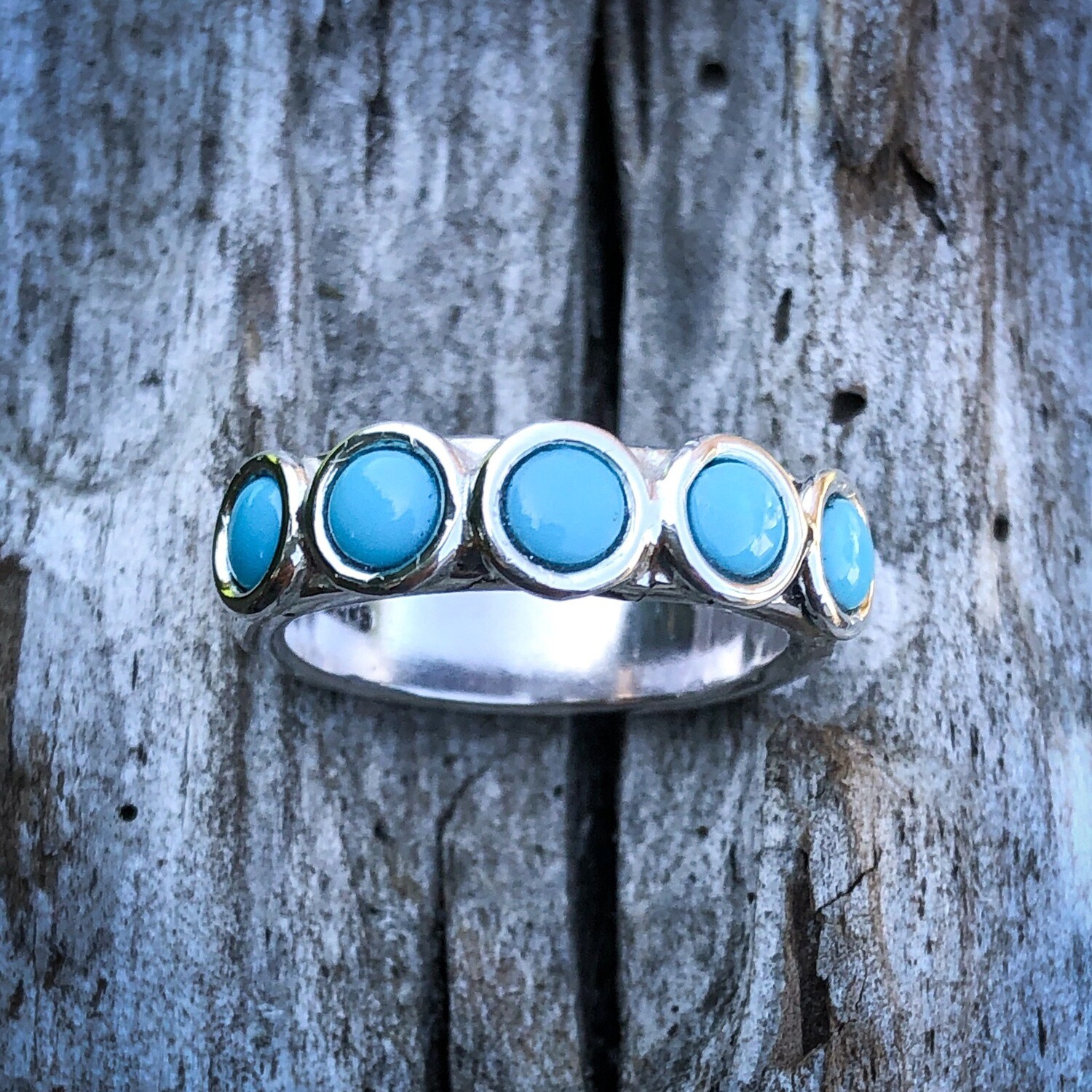 Blue Turquoise Ring size 7