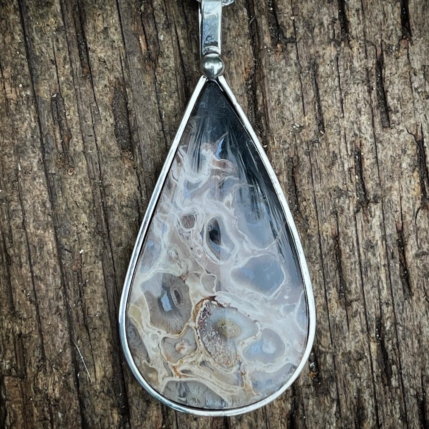 Fossil Palm Root Pendant