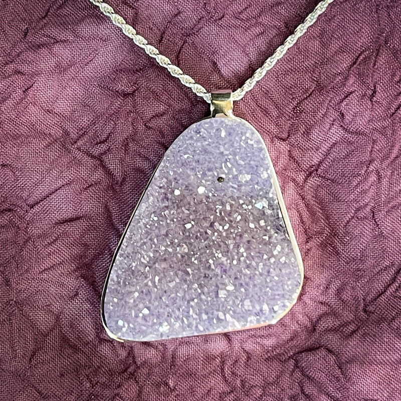 Amethyst Druzy Pendant