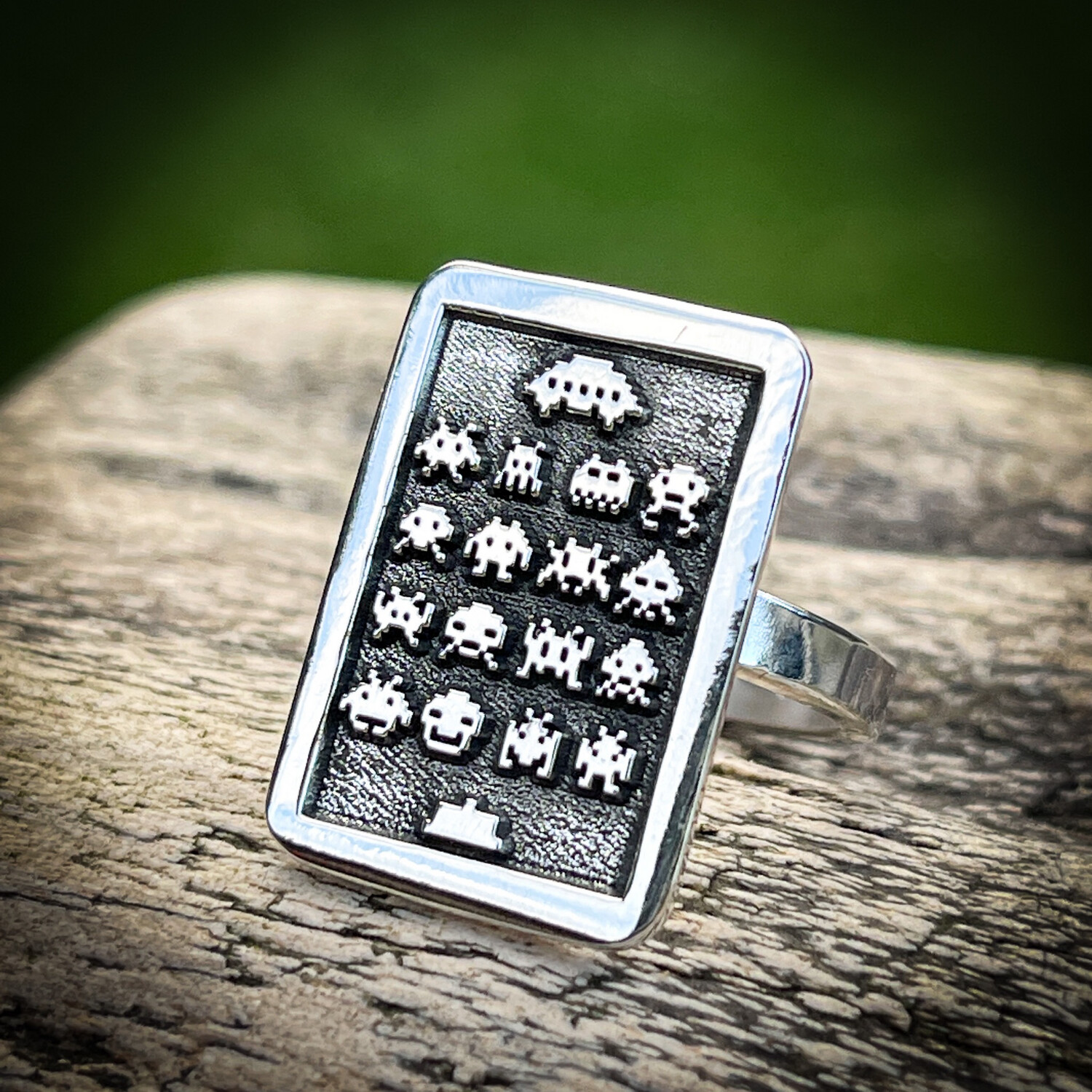 Space Invaders Ring Size 6.5