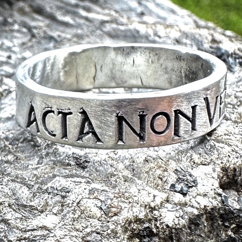 Acta Non Verba Ring Size 7.5