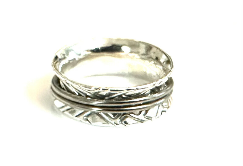 Anticlastic Ring With Titanium Bands Size 10