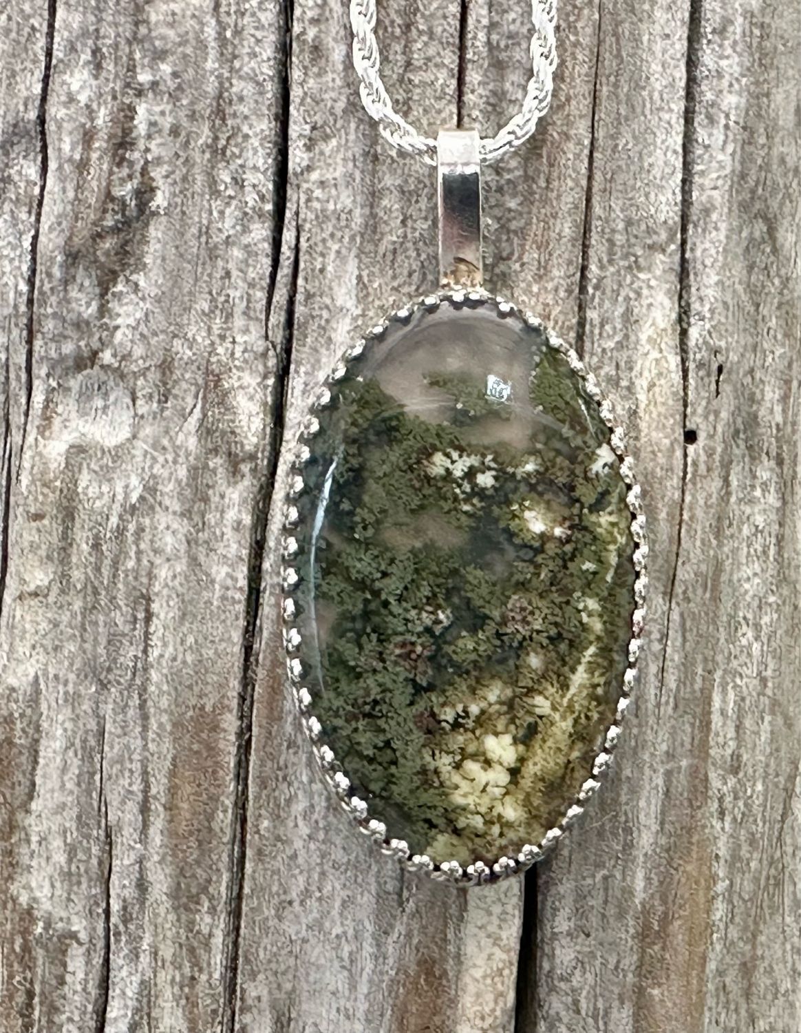 Moss Agate Pendant