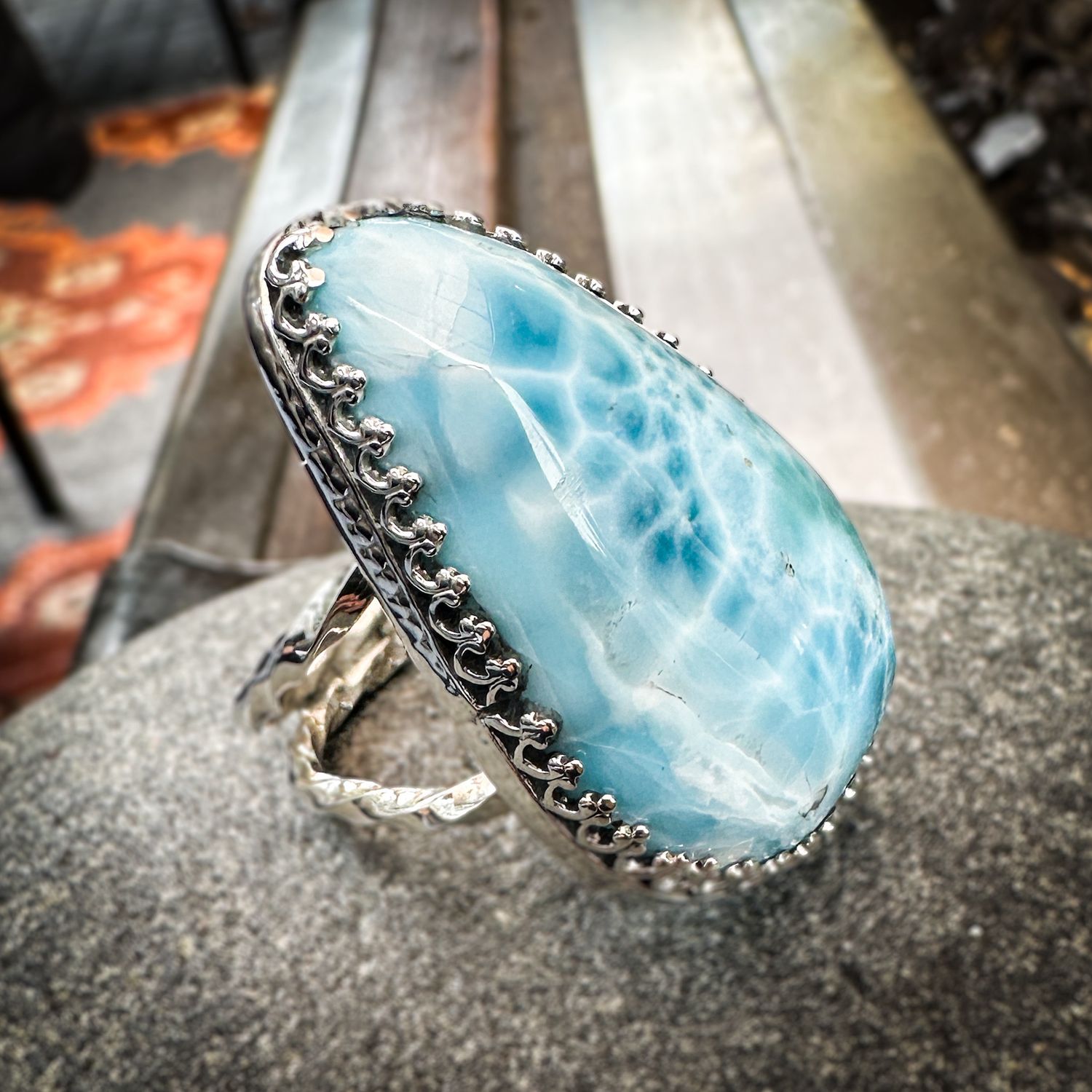 Larimar Ring Size 7.5