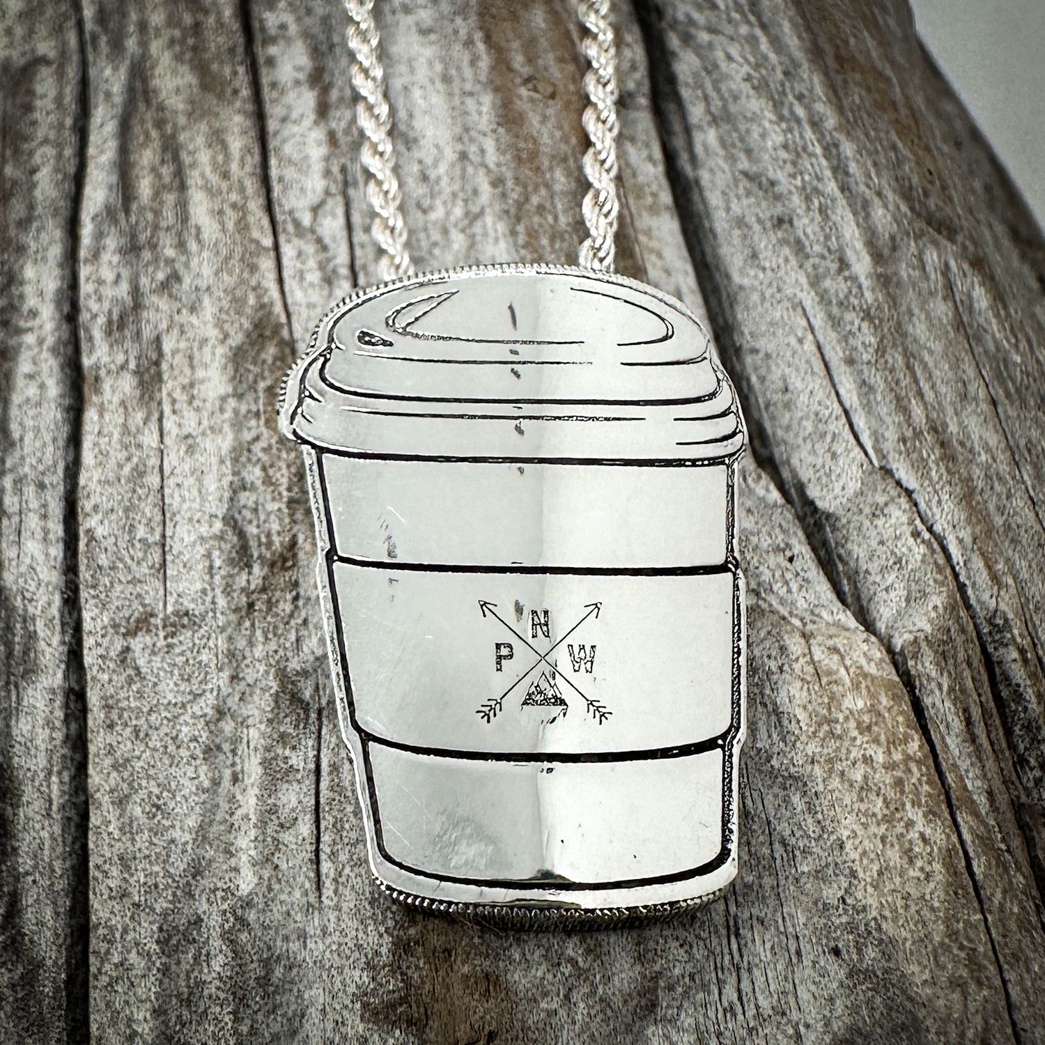 PNW Coffee Cup Pendant
