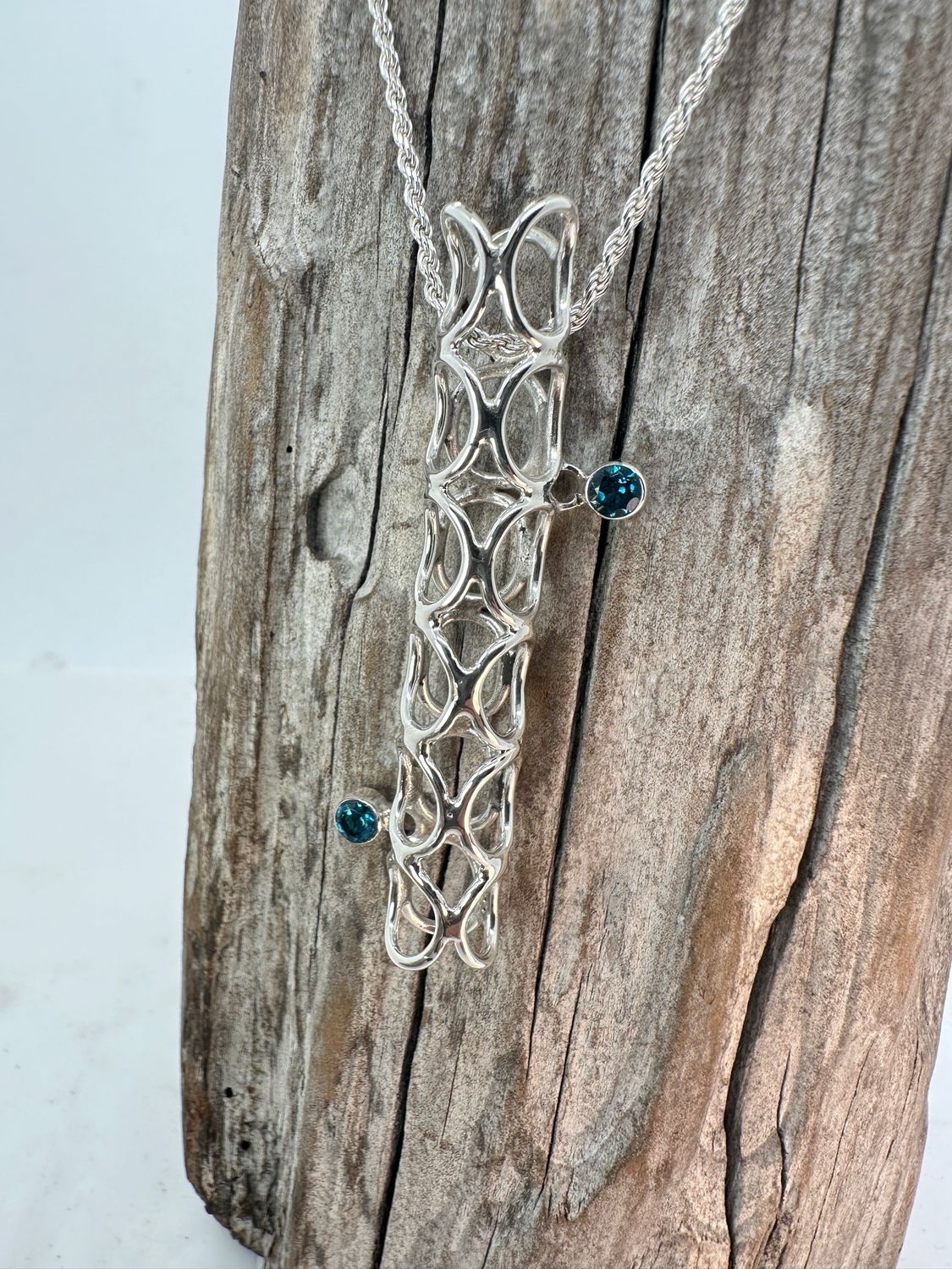 Structural London Blue Topaz Pendant