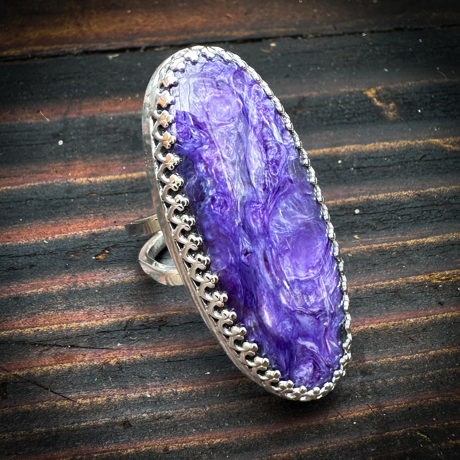Charoite Ring size 7.5