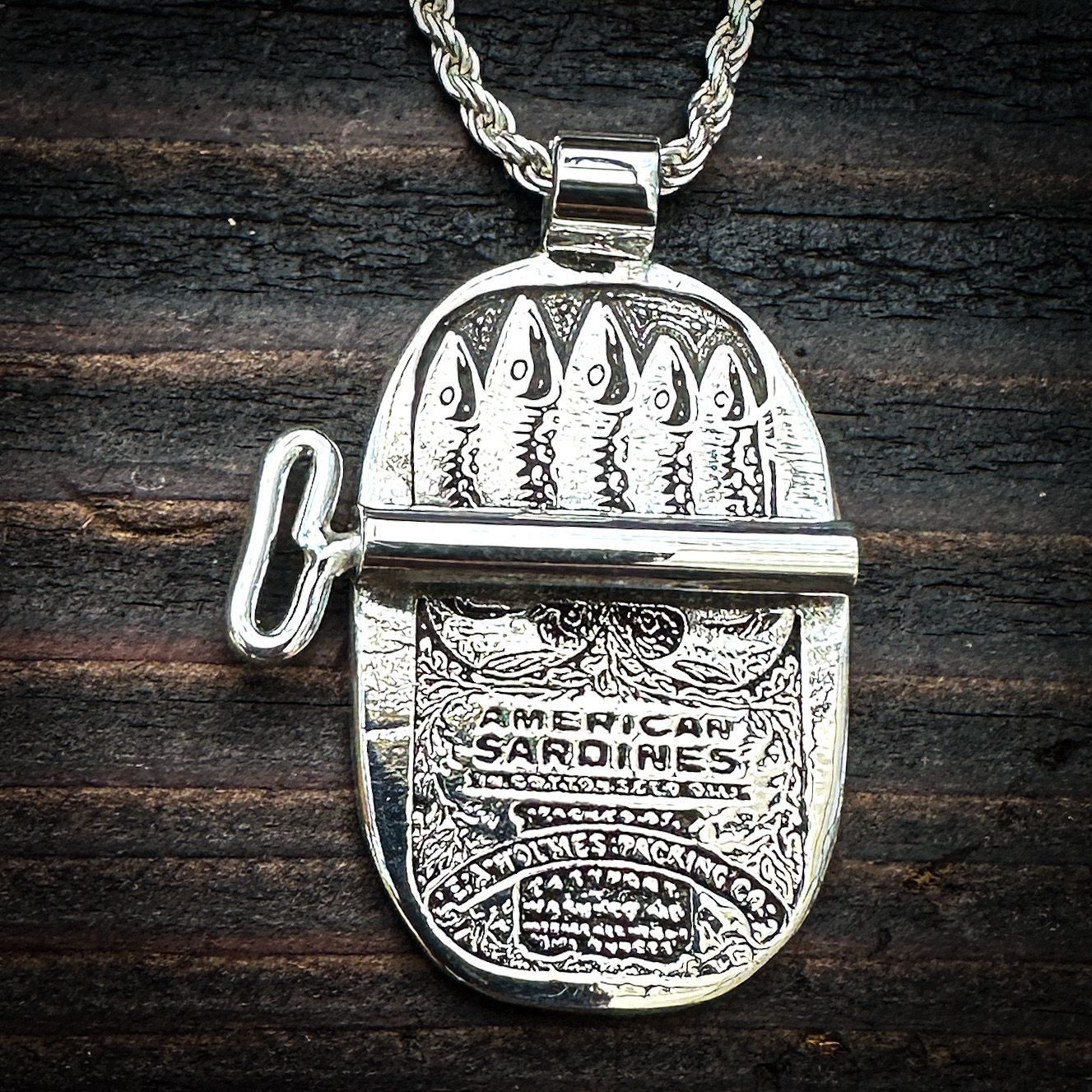 Sardine Can Pendant