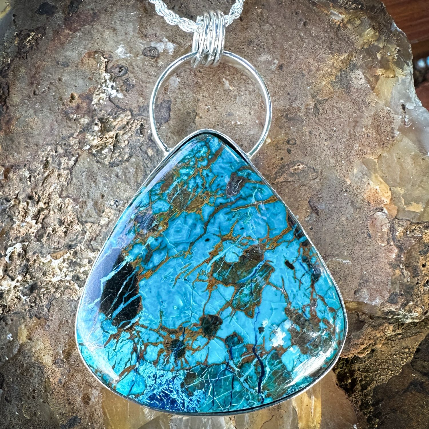 Shattuckite Pendant