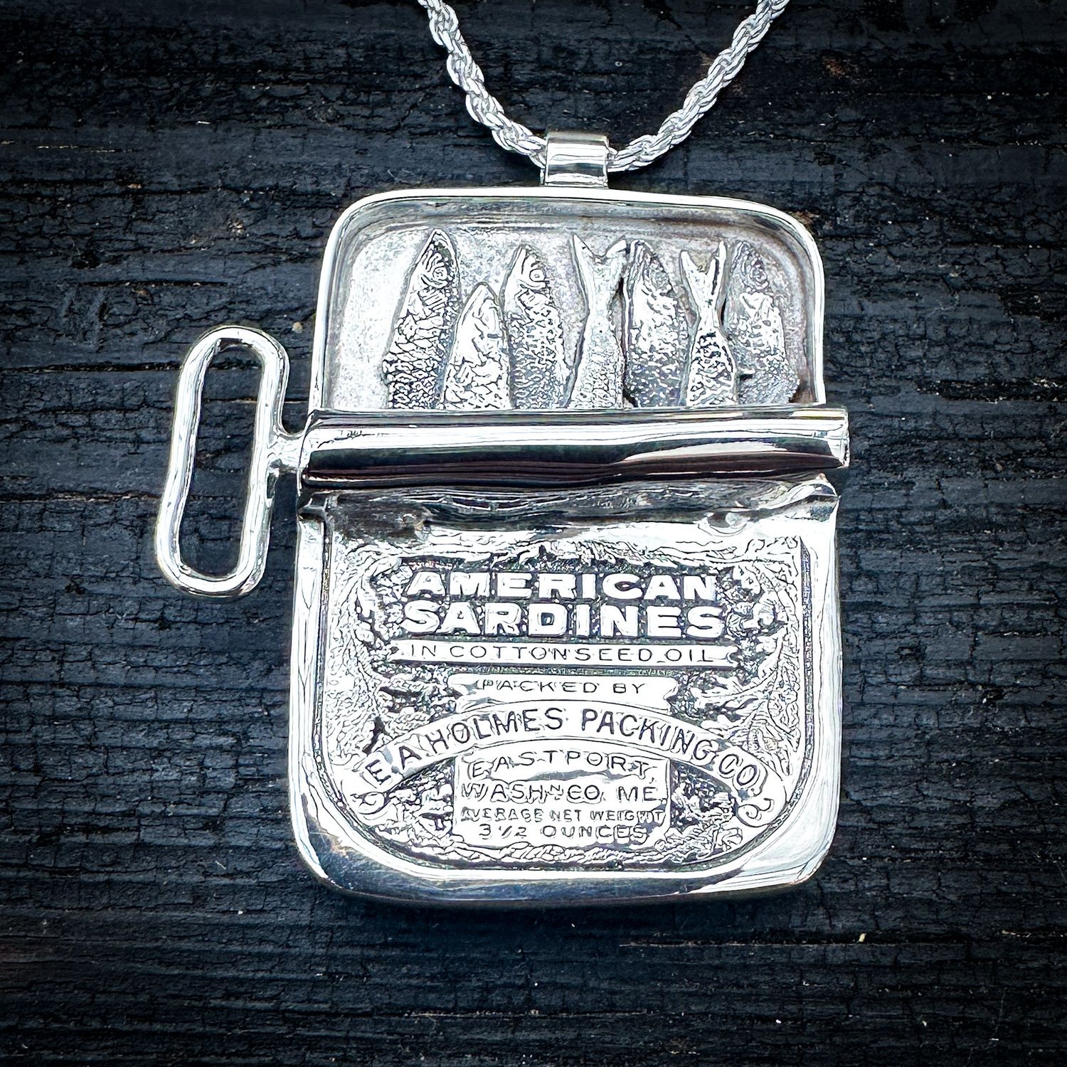 Sardine Can Pendant