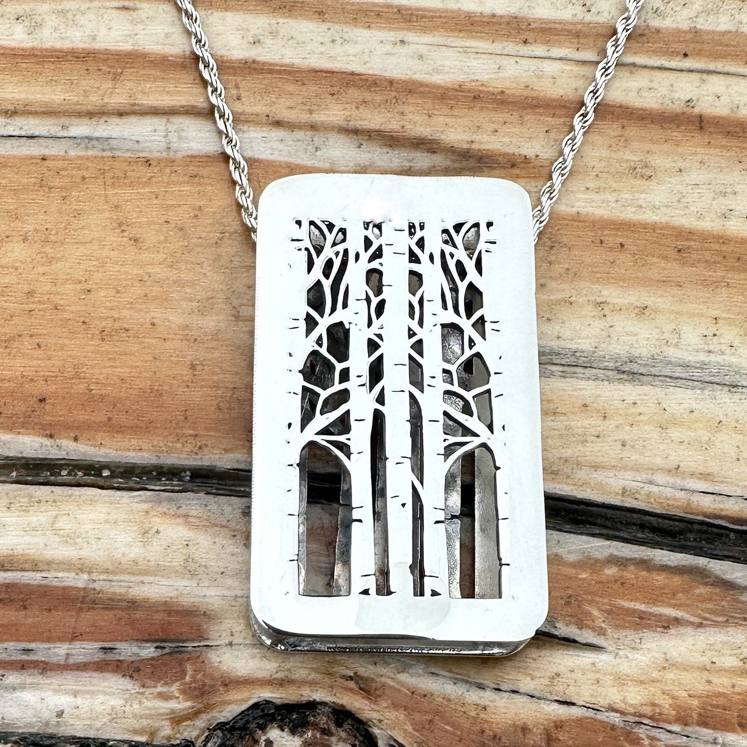 Structural birches Pendant