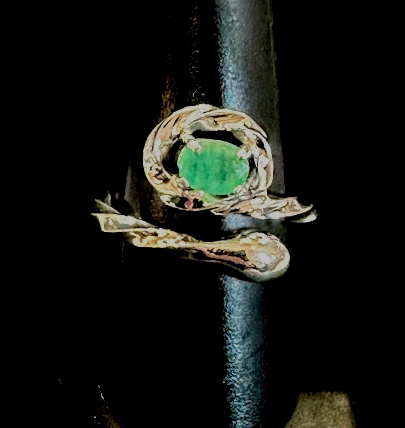 Zambian Emerald Ring Size 9