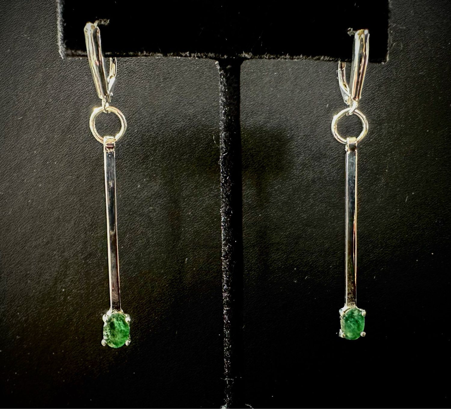 Zambian Emerald Earrings