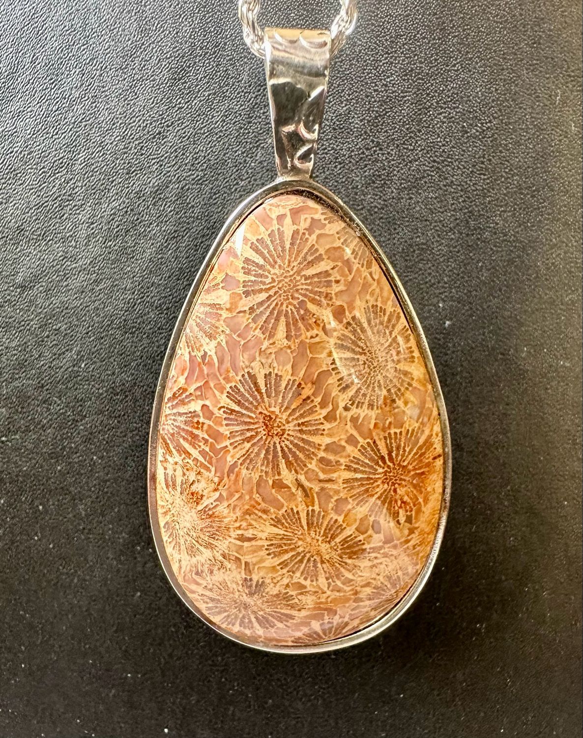 Fossil Sponge Coral Pendant Fossil Sponge Coral Pendant