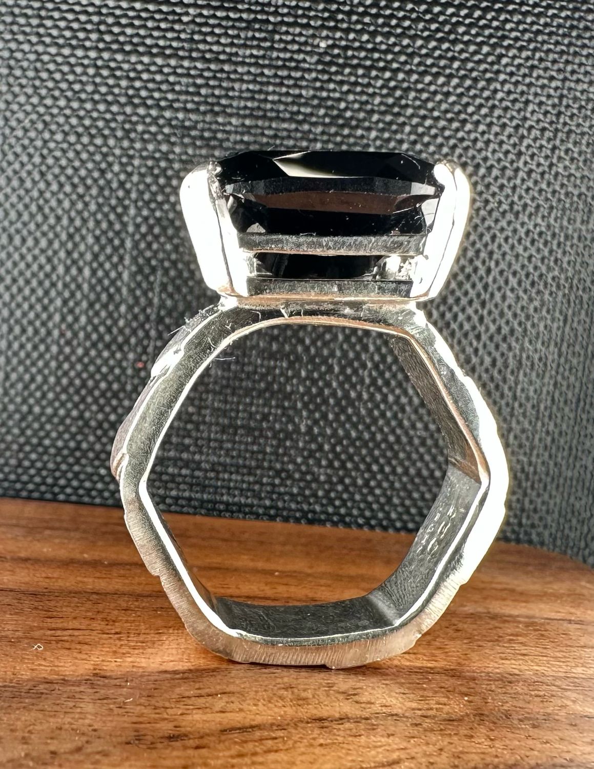 Black Spinel ring Size 7