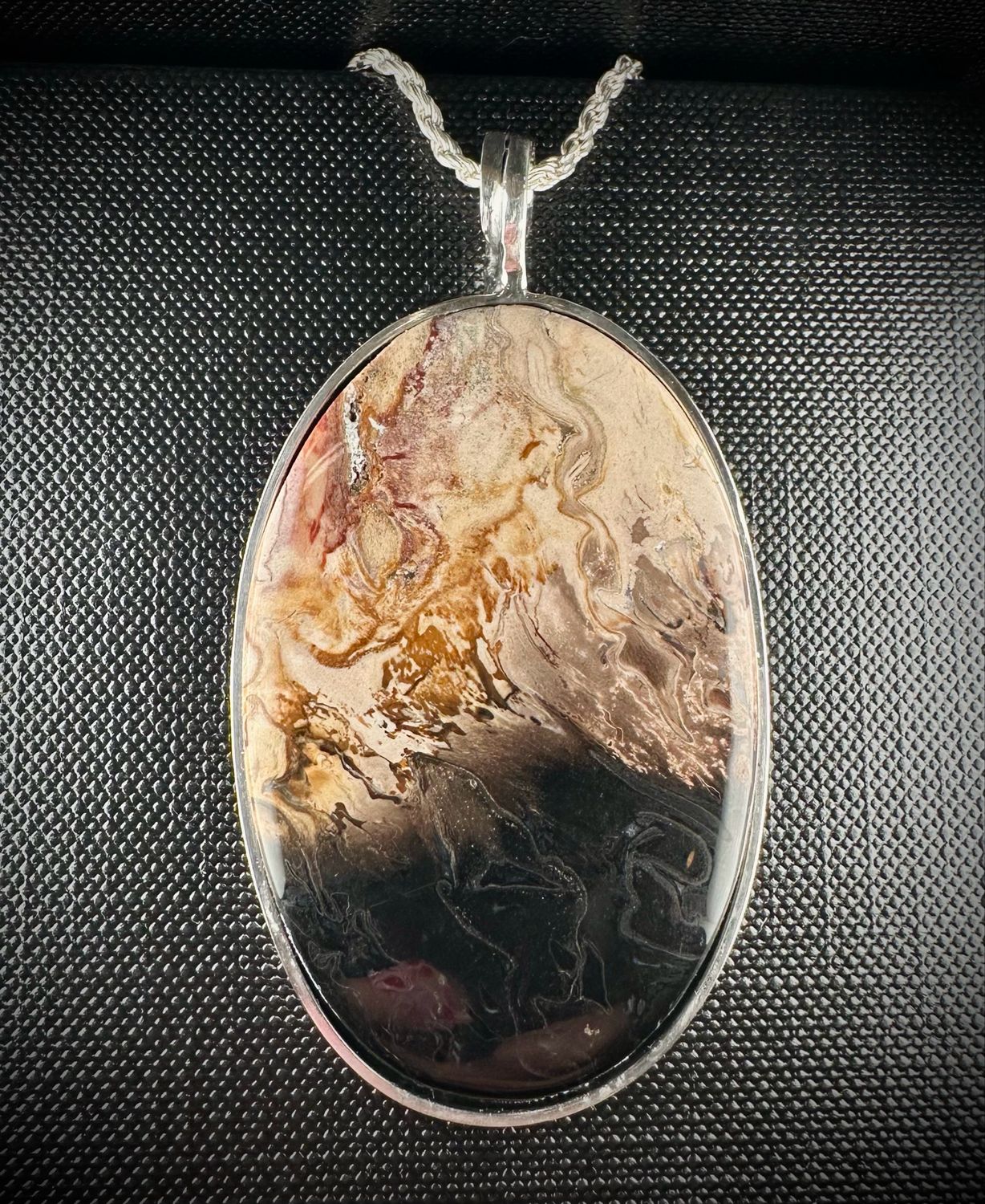 Fossil Palm Wood Pendant