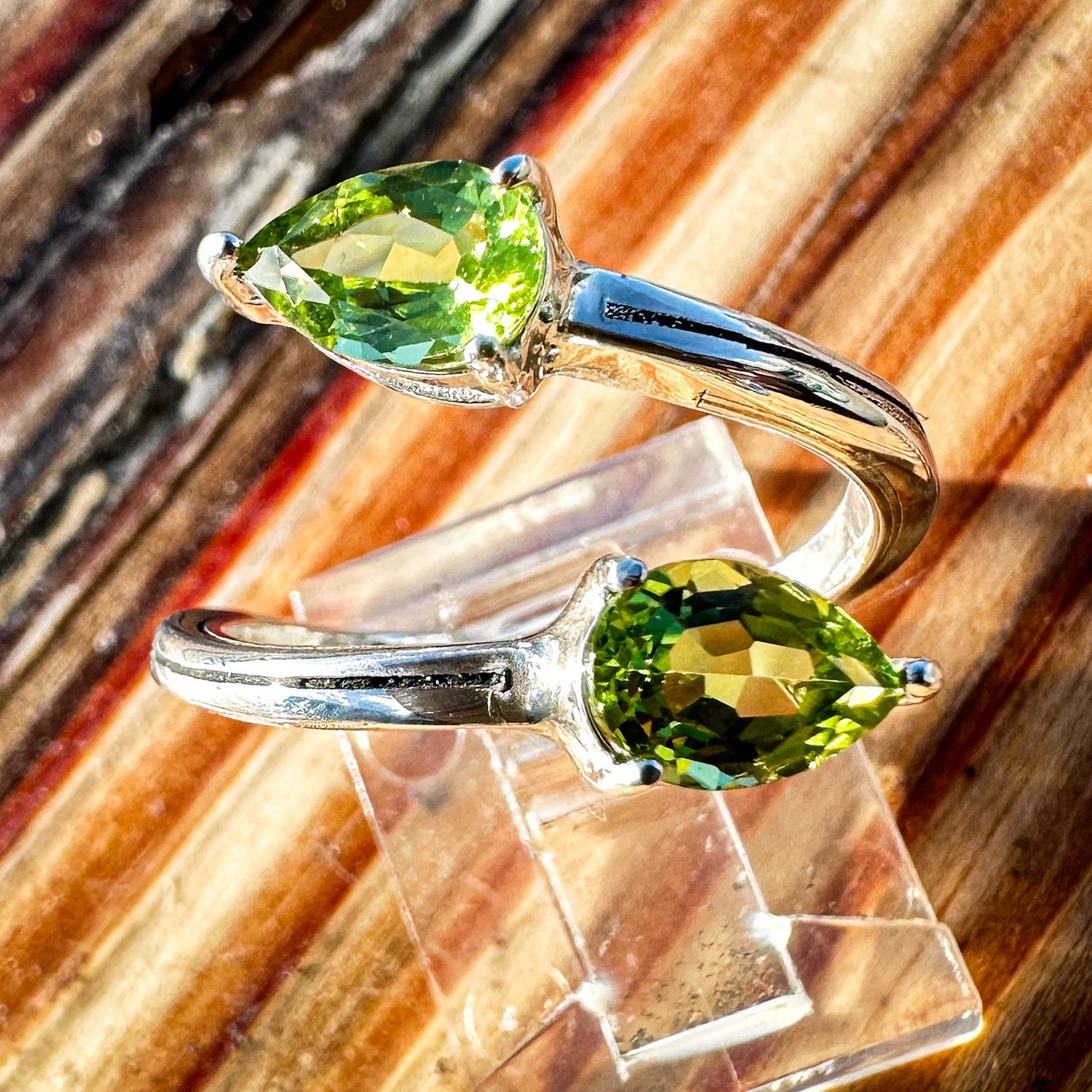 Peridot bypass Ring Size 7 Peridot bypass Ring Size 7