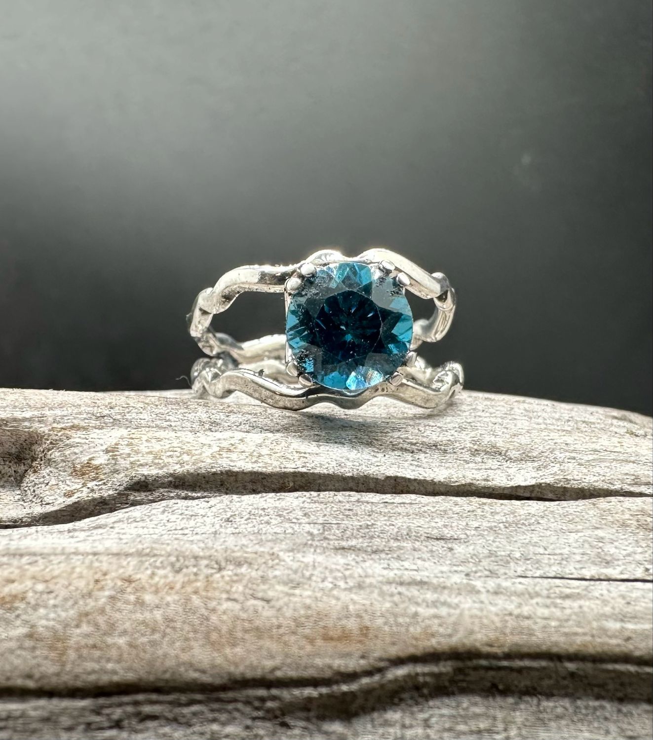 London Blue Topaz Ring Size 7.5