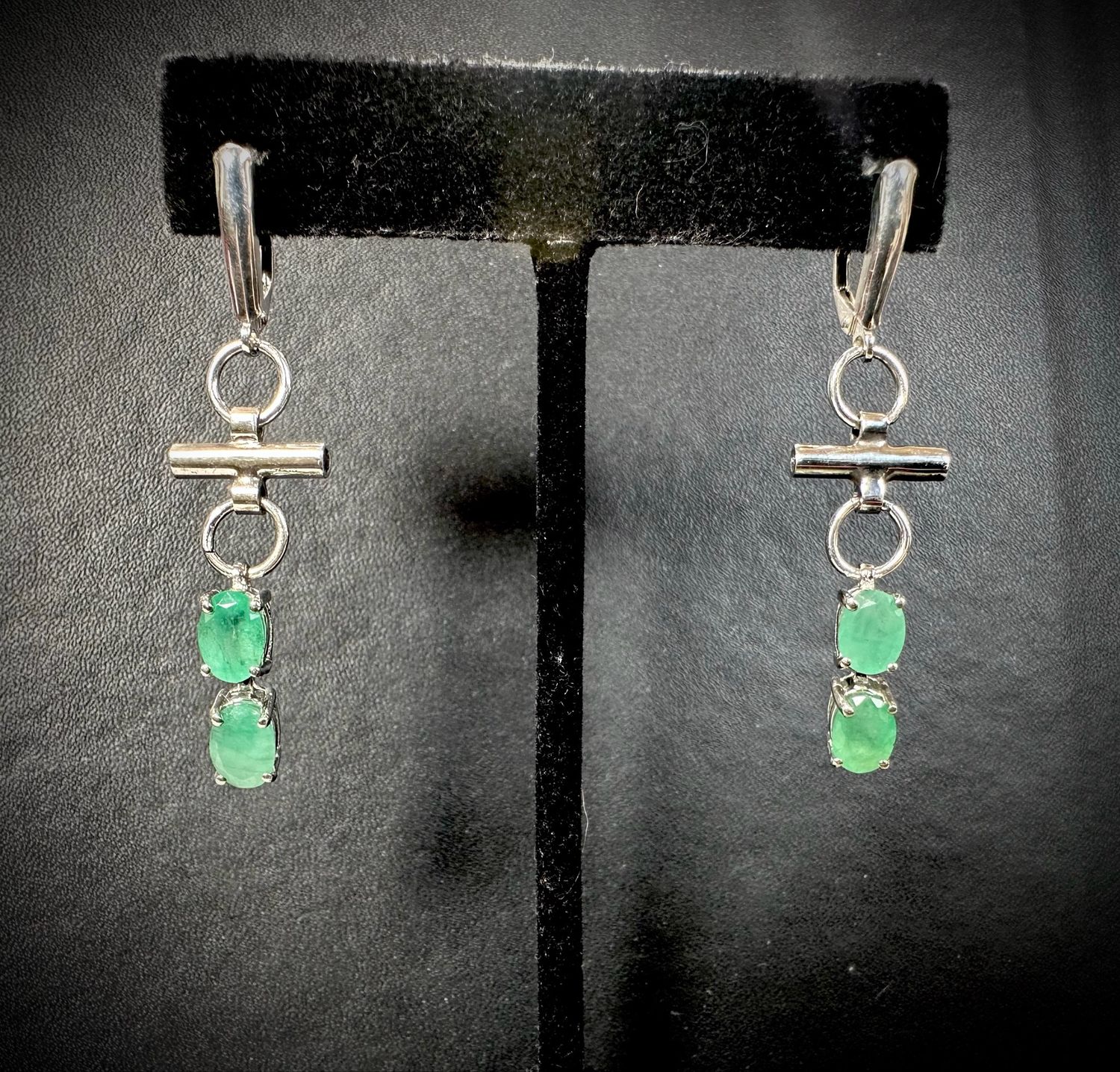 Zambian Emerald Earrings