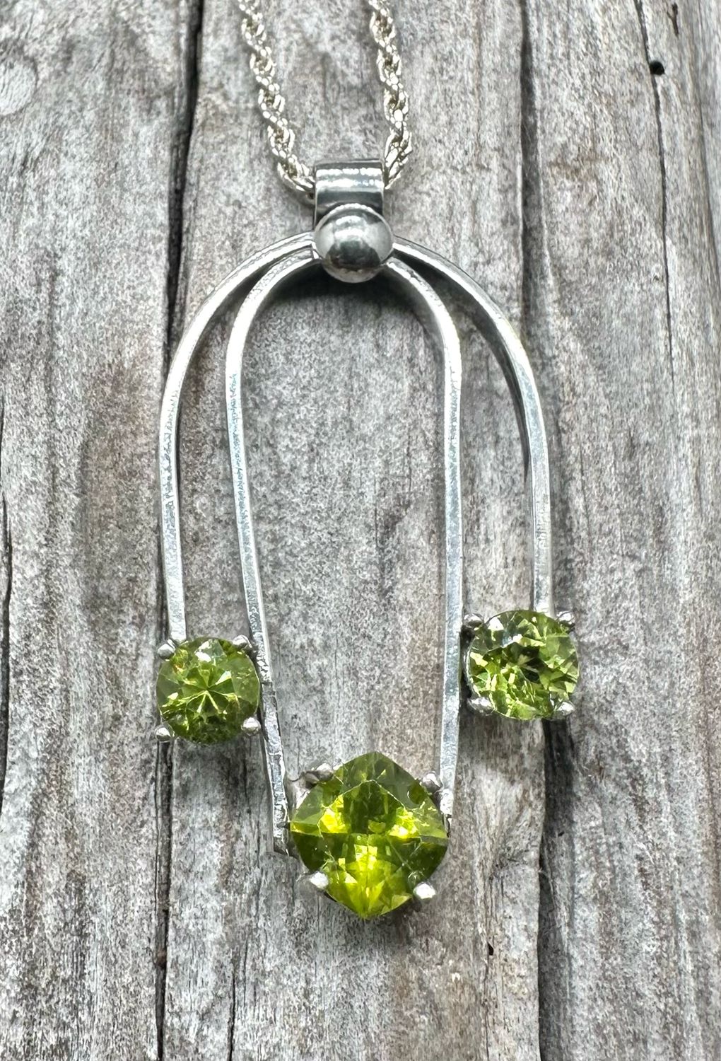 3 Stone Peridot Pendant 3 Stone Peridot Pendant