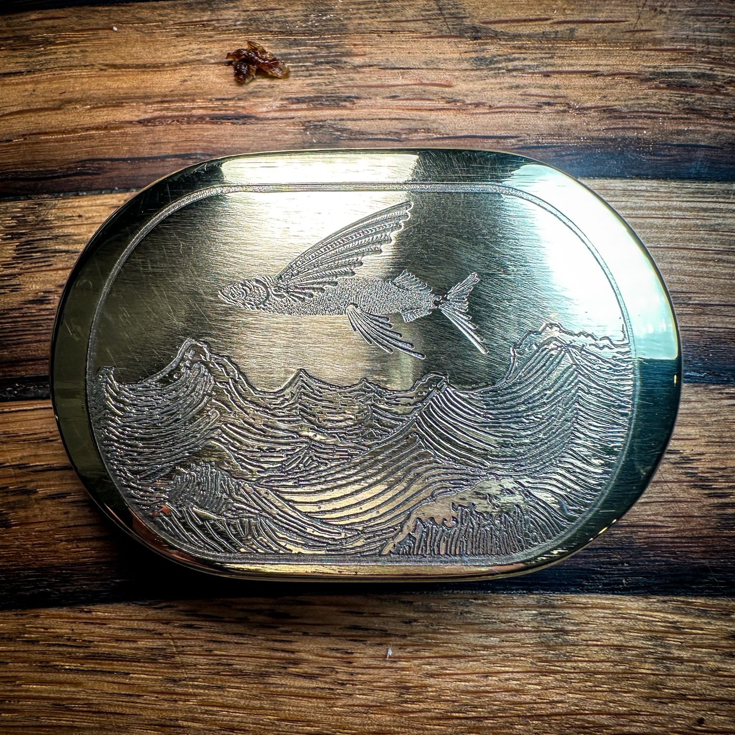Flying Fish Brass Buckle