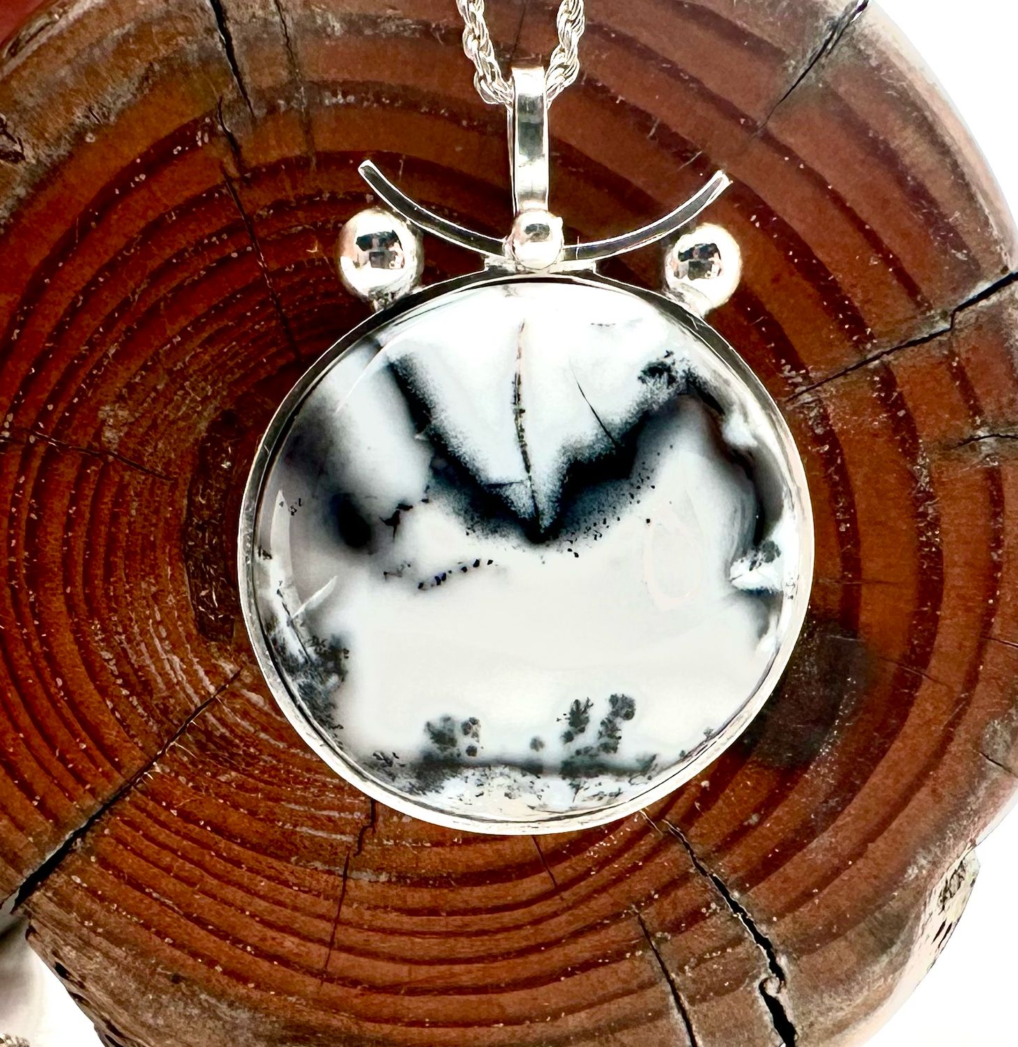 Dendritic Opal Pendant