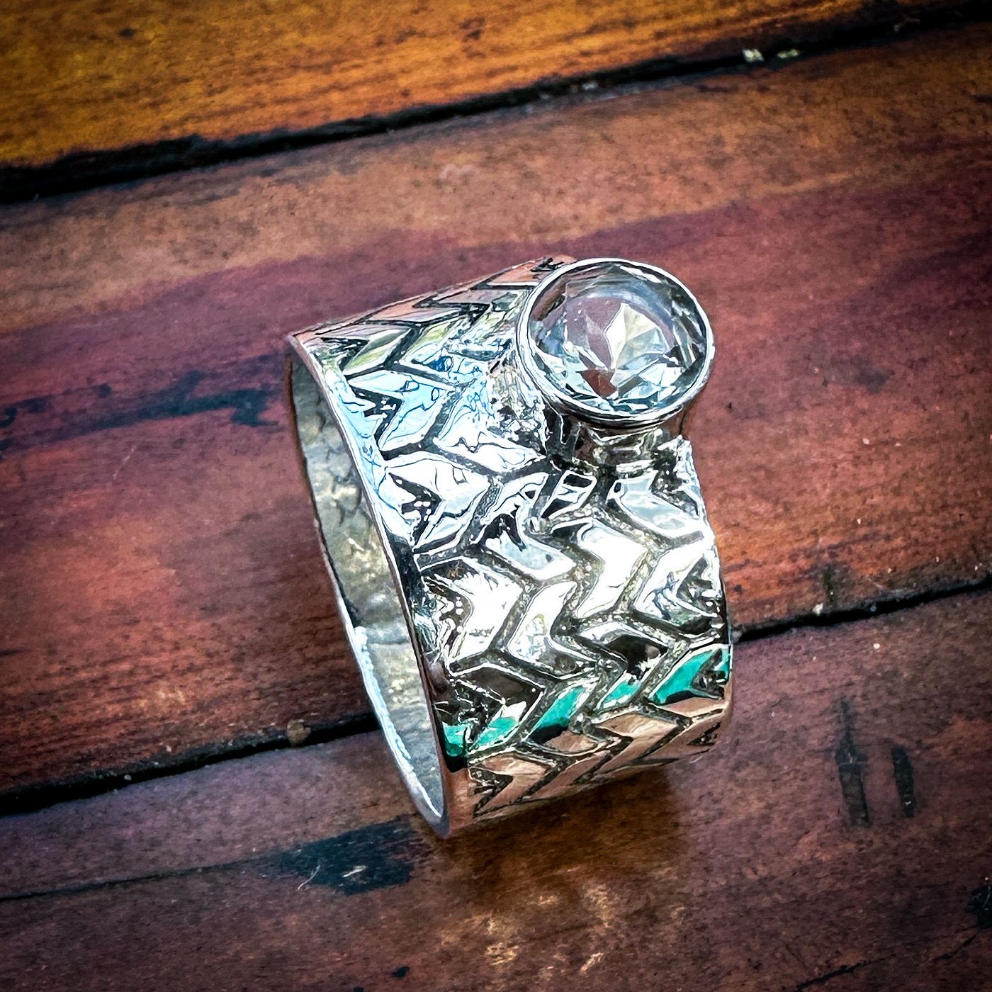Prasiolite Ring Size 7