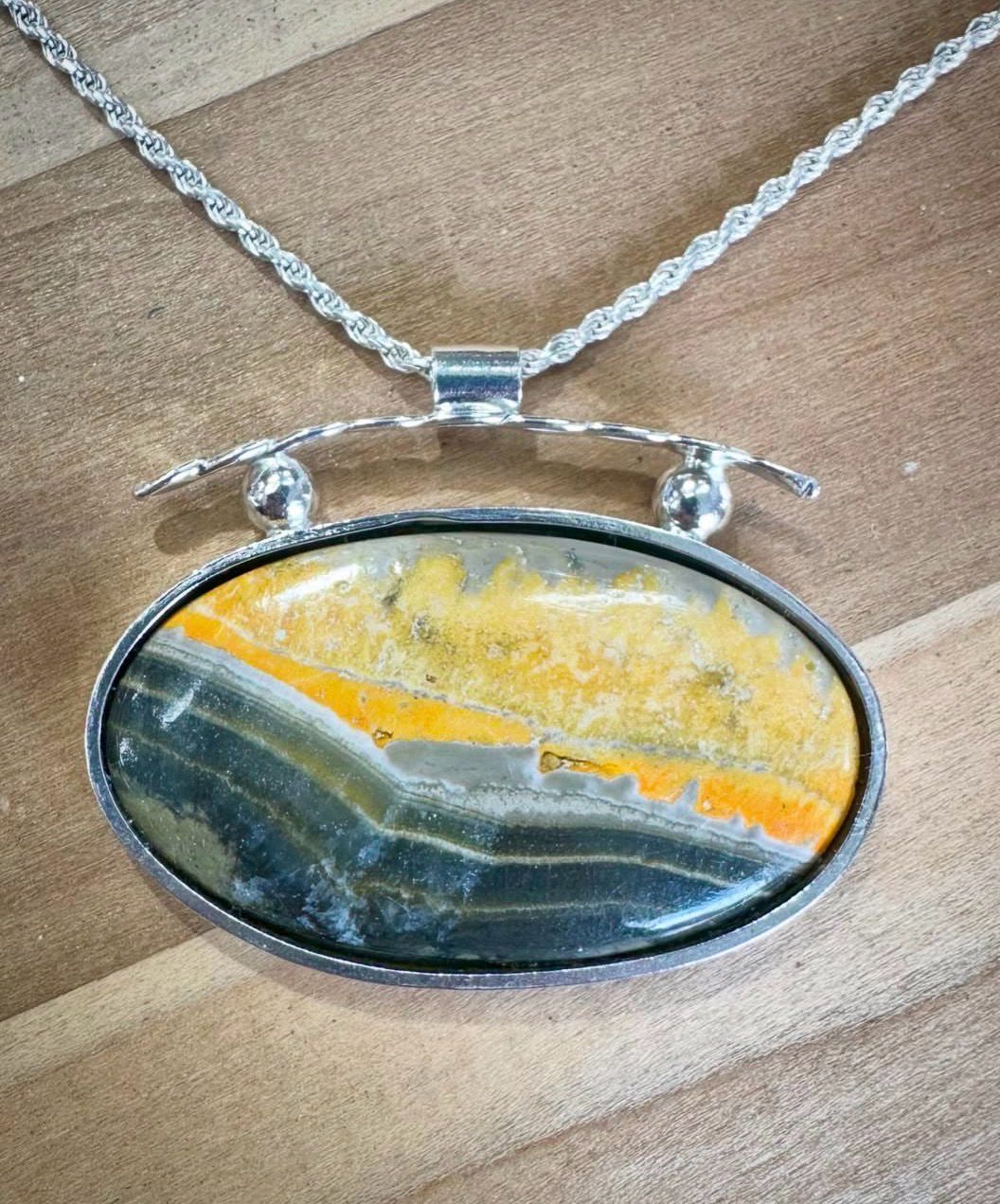 Bumblebee Jasper Pendant