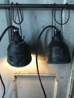 stoere rubberen tentlamp