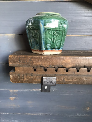 Oude sigarenmallen plank