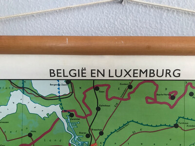 Landkaart België en Luxemburg
