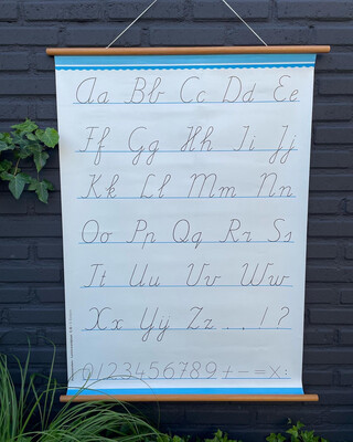 Schoolplaten letters/cijfers