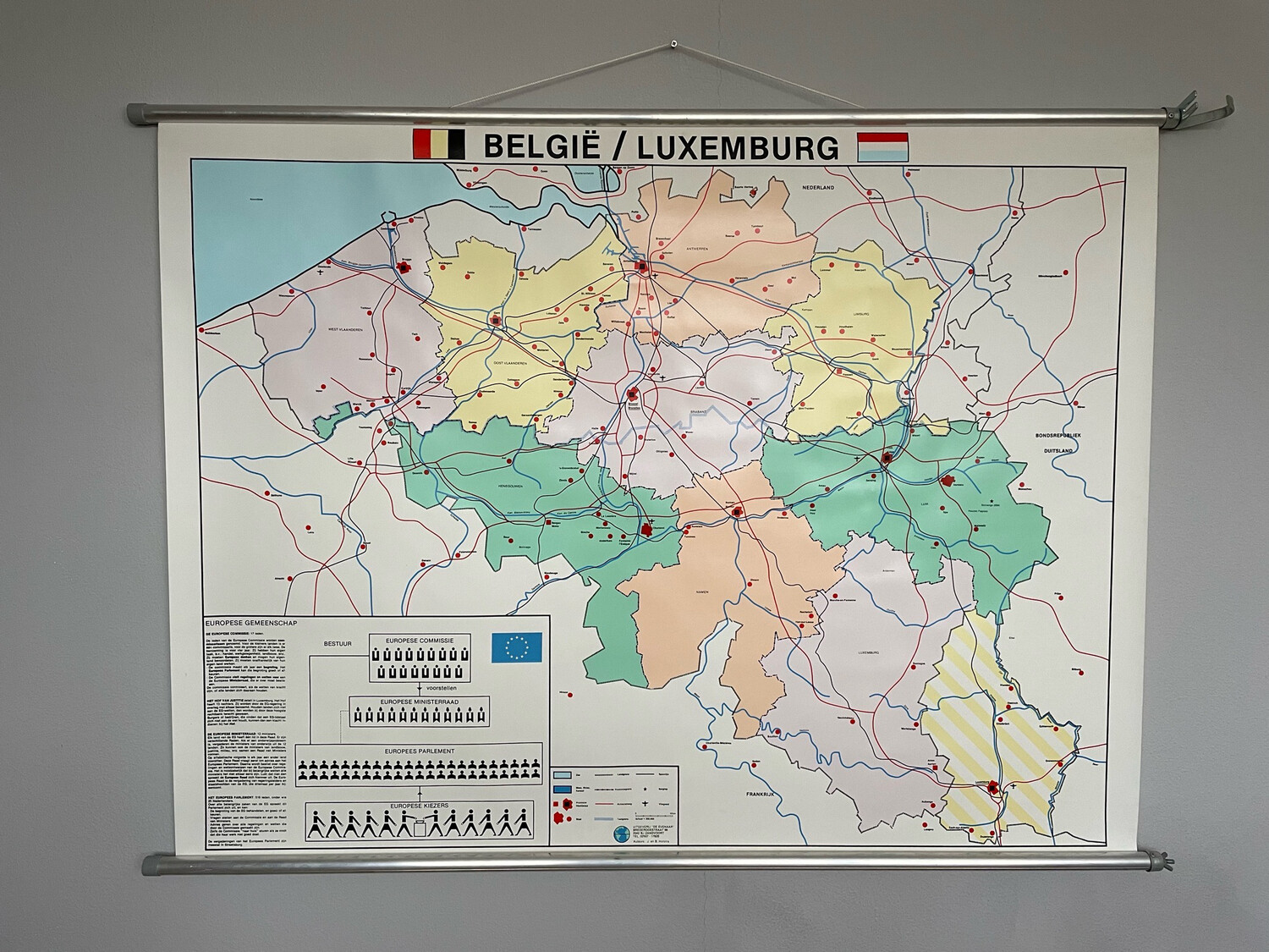 Kaart België Luxemburg