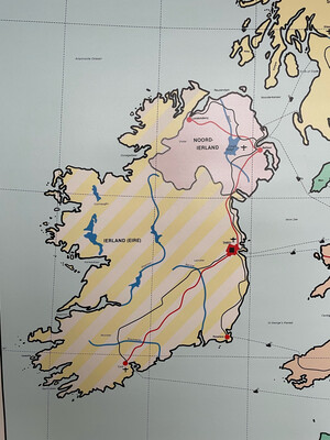 Kaart Verenigd Koninkrijk Ierland