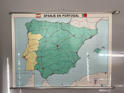 Kaart Spanje Portugal