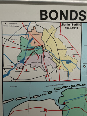 Kaart Bondsrepubliek Duitsland