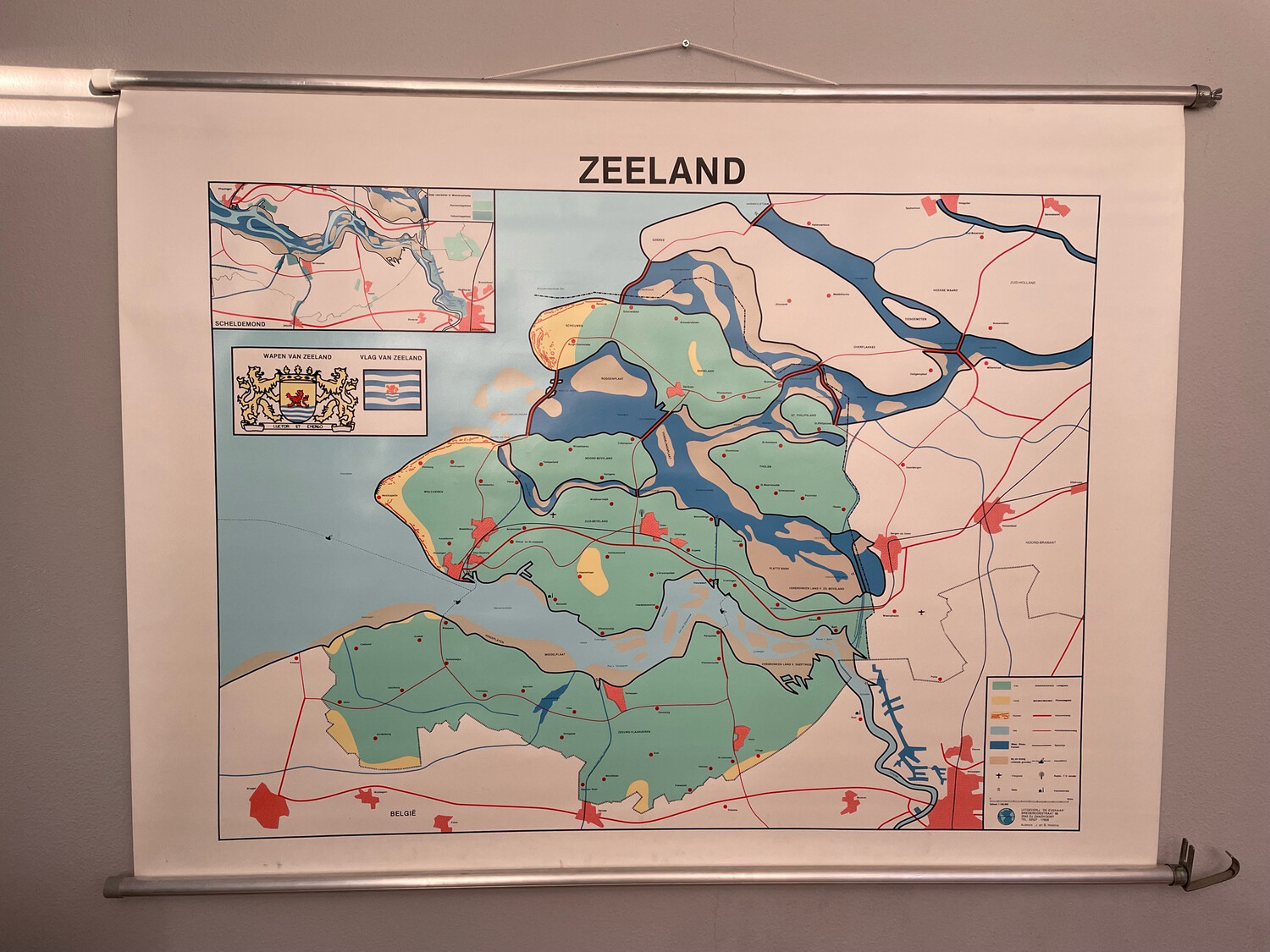 Kaart Zeeland