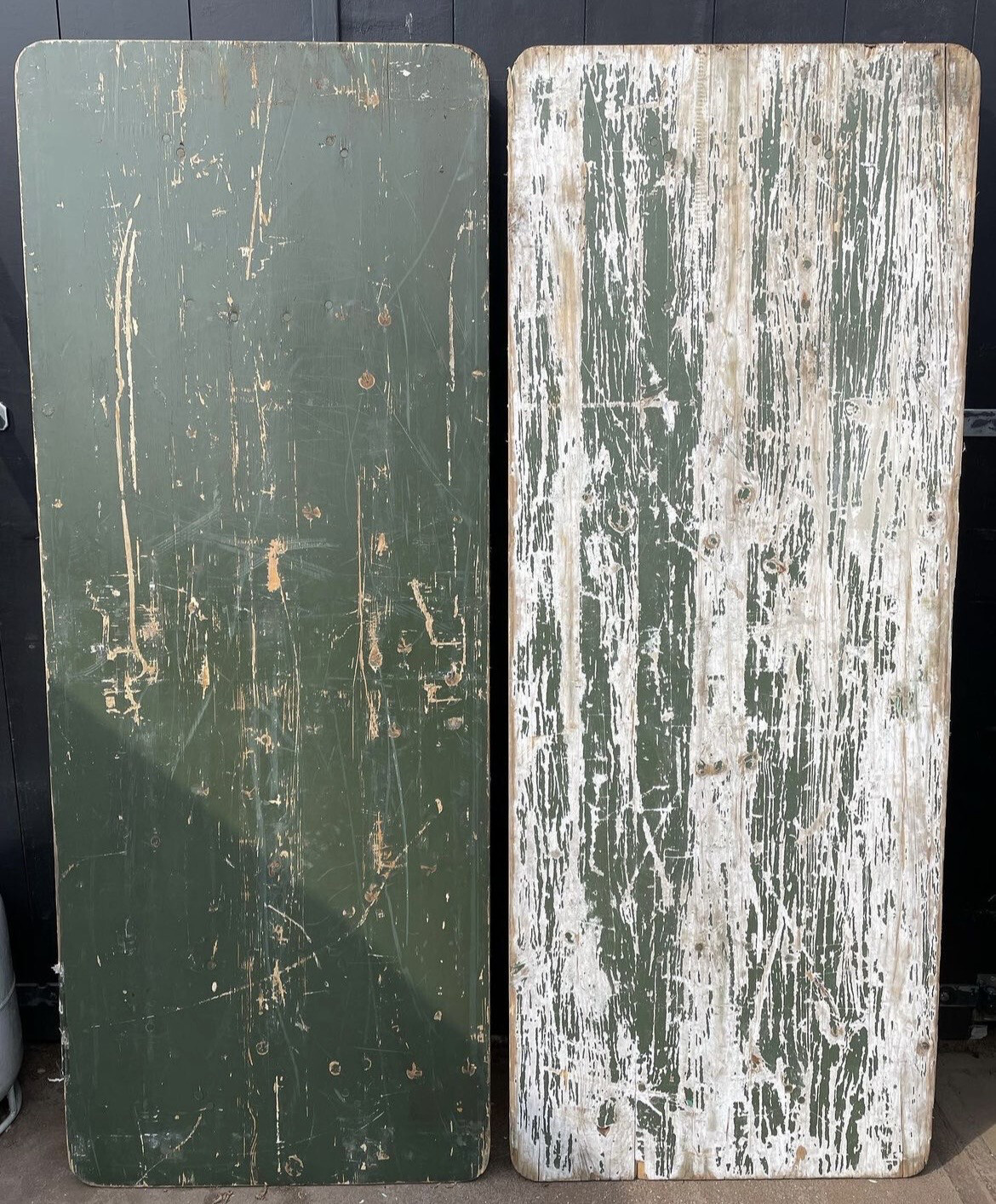 Legertafels gebruikt