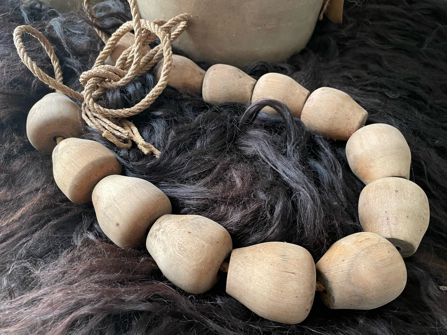 Oude houten drijvers