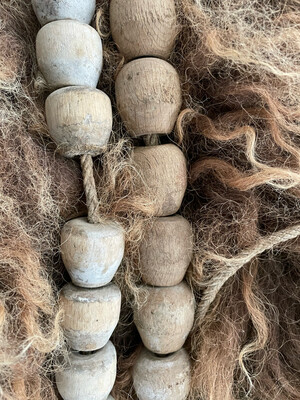 Oude houten drijvers