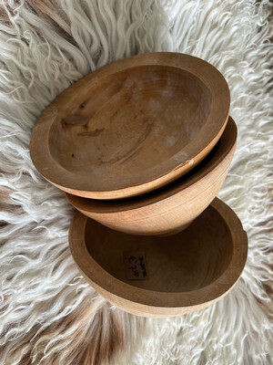 Houten bakjes