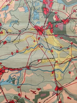 Wandkaart Nederland