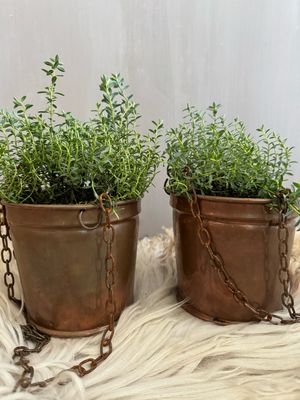 Koperen hangpotjes