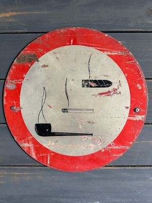Bordje verboden roken