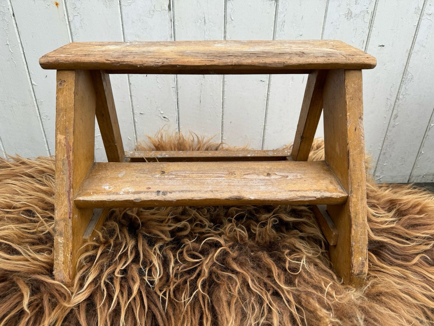 Houten opstapje